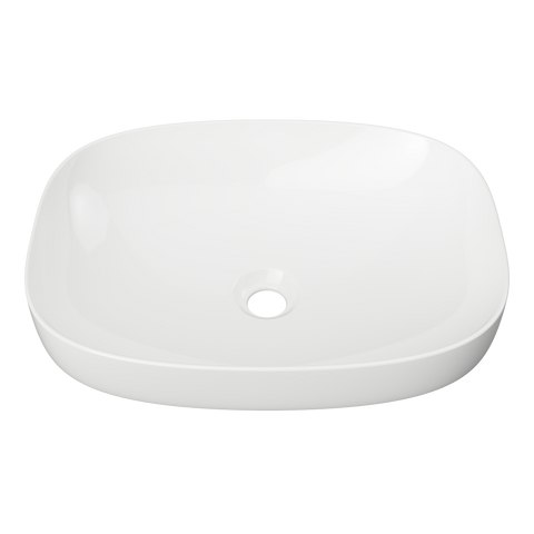 Basins Timberline Lorenzo Inset Ceramic Basin 500mm Color: White Gloss Place & Palette