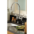 Tapware Turner Hastings Ludlow Double or Bridge Mixer Tap Colour: Chrome Style: Double Sink Place & Palette