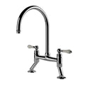 Tapware Turner Hastings Ludlow Double or Bridge Mixer Tap Colour: Chrome Style: Bridge Sink Place & Palette