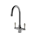 Tapware Turner Hastings Ludlow Double or Bridge Mixer Tap Colour: Chrome Style: Double Sink Place & Palette