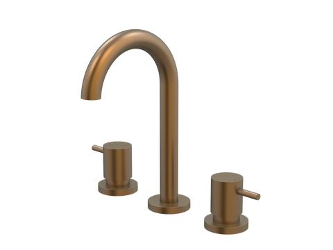 Tapware ParTaps Lugano Basin Set Swivel Colour: Burnished Place & Palette