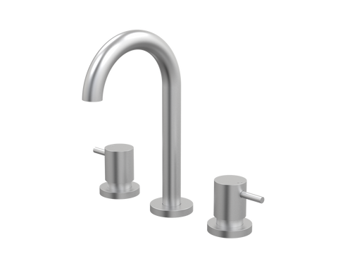 Tapware ParTaps Lugano Basin Set Swivel Colour: Satin Pearl Place & Palette