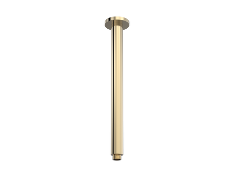 Showers ParTaps Lugano Ceiling Fixed Dropper Colour: Brushed Brass Gold Size: 300mm Place & Palette