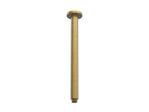 Showers ParTaps Lugano Ceiling Fixed Dropper Colour: Rumbled Brass Size: 300mm Place & Palette