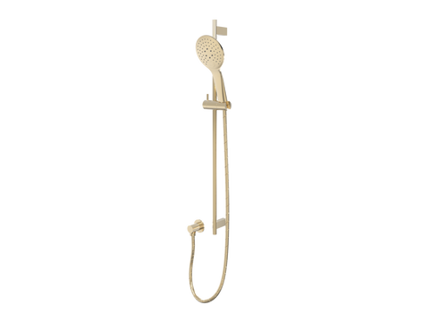 Showers ParTaps Lugano Handshower on Rail Colour: Brass Gold Style: Three Function Place & Palette