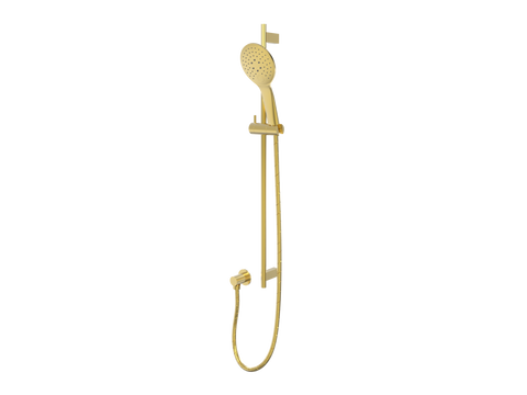 Showers ParTaps Lugano Handshower on Rail Colour: Brushed Gold Style: Three Function Place & Palette