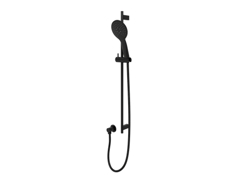 Showers ParTaps Lugano Handshower on Rail Colour: Midnight Black Style: Three Function Place & Palette