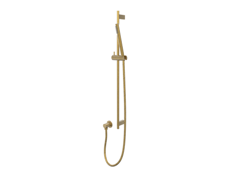 Showers ParTaps Lugano Handshower on Rail Colour: Rumbled Brass Style: Single Function Place & Palette