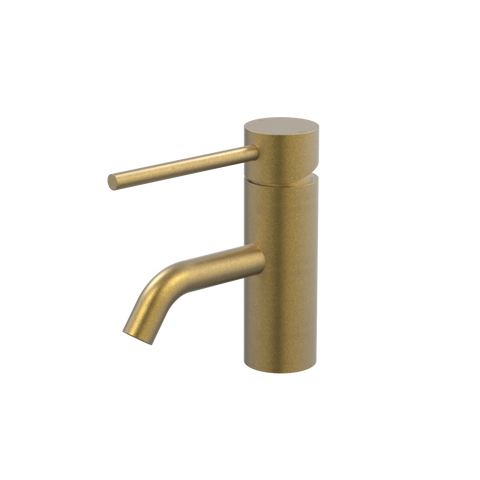 Tapware ParTaps Lugano Hob Basin Mini Mixer Colour: Rumbled Brass Style: DDA Compliant Place & Palette