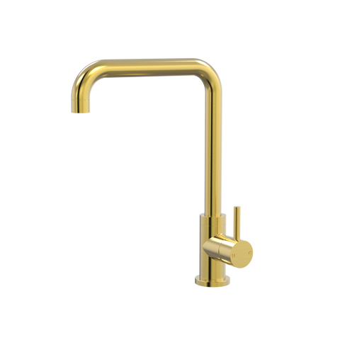 Tapware ParTaps Lugano Sink 90 Degree Mixer Colour: Brushed Gold Place & Palette