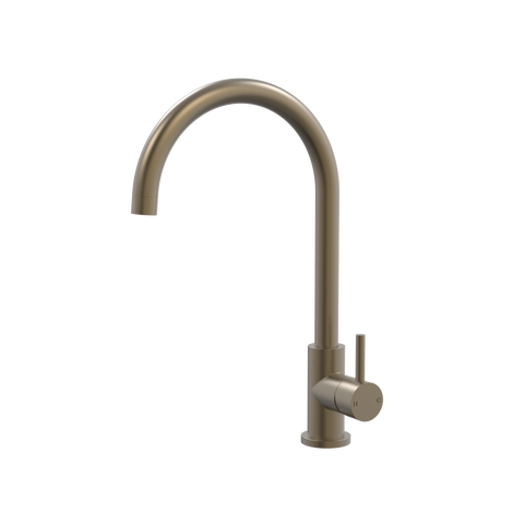 Tapware ParTaps Lugano Sink Gooseneck Mixer Colour: Antique Bronze Style: Original Place & Palette