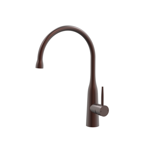 Tapware ParTaps Lugano Sink Gooseneck Mixer Colour: Antique Copper Style: Dome Place & Palette