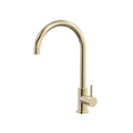 Tapware ParTaps Lugano Sink Gooseneck Mixer Colour: Brass Gold Style: Original Place & Palette