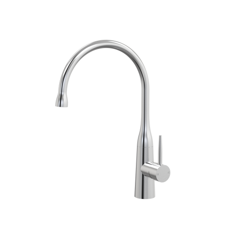 Tapware ParTaps Lugano Sink Gooseneck Mixer Colour: Brushed Chrome Style: Dome Place & Palette