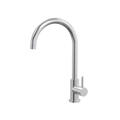 Tapware ParTaps Lugano Sink Gooseneck Mixer Colour: Brushed Chrome Style: Original Place & Palette