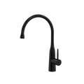 Tapware ParTaps Lugano Sink Gooseneck Mixer Colour: Midnight Black Style: Dome Place & Palette