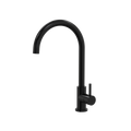 Tapware ParTaps Lugano Sink Gooseneck Mixer Colour: Midnight Black Style: Original Place & Palette