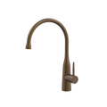 Tapware ParTaps Lugano Sink Gooseneck Mixer Colour: Native Brass Style: Dome Place & Palette