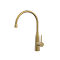 Tapware ParTaps Lugano Sink Gooseneck Mixer Colour: Rumbled Brass Style: Dome Place & Palette