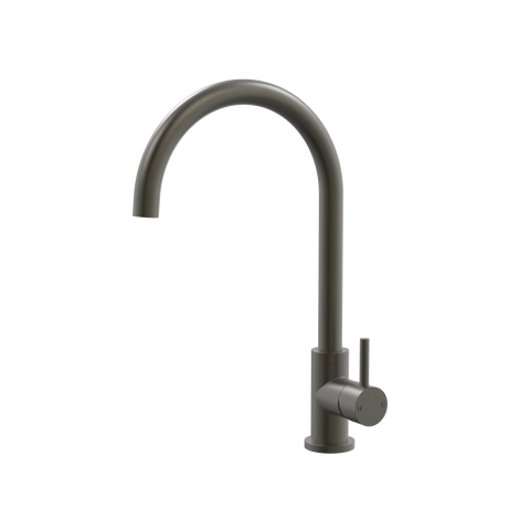 Tapware ParTaps Lugano Sink Gooseneck Mixer Colour: Volcanic Grey Style: Original Place & Palette