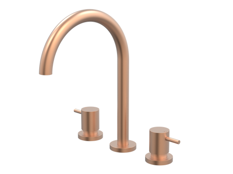 Tapware ParTaps Lugano Sink Set Hob Swivel Colour: Brushed Copper Place & Palette