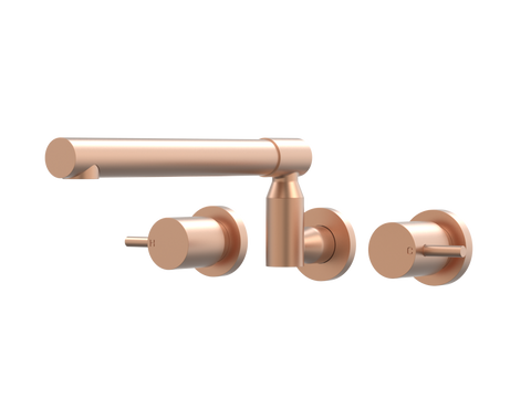 Tapware ParTaps Lugano Sink Set XL Wall Swivel Colour: Brushed Copper Place & Palette