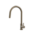 Tapware ParTaps Lugano Sink Straight Mixer Pull-Out Colour: Antique Bronze Style: Gooseneck Place & Palette