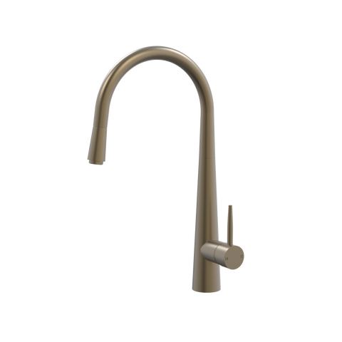 Tapware ParTaps Lugano Sink Straight Mixer Pull-Out Colour: Antique Bronze Style: Original Place & Palette