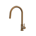 Tapware ParTaps Lugano Sink Straight Mixer Pull-Out Colour: Burnished Style: Gooseneck Place & Palette