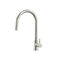 Tapware ParTaps Lugano Sink Straight Mixer Pull-Out Colour: Luminick Style: Gooseneck Place & Palette