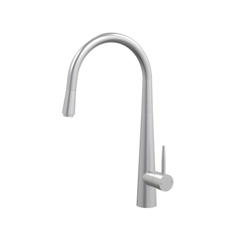 Tapware ParTaps Lugano Sink Straight Mixer Pull-Out Colour: Satin Pearl Style: Original Place & Palette