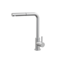 Tapware ParTaps Lugano Sink Straight Mixer Pull-Out Colour: Satin Pearl Style: Swivel Place & Palette