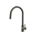 Tapware ParTaps Lugano Sink Straight Mixer Pull-Out Colour: Volcanic Grey Style: Gooseneck Place & Palette