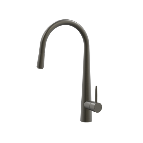 Tapware ParTaps Lugano Sink Straight Mixer Pull-Out Colour: Volcanic Grey Style: Original Place & Palette