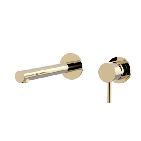 Tapware ParTaps Lugano Wall Bath Mixer Set Colour: Brass Gold Size: 160mm Place & Palette