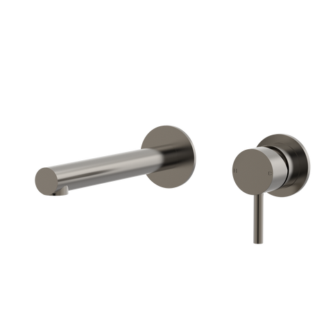 Tapware ParTaps Lugano Wall Bath Mixer Set Colour: Brushed Gunmetal Size: 160mm Place & Palette