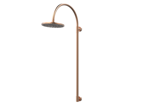 Showers ParTaps Lugano Wall Exposed Shower Colour: Brushed Copper Place & Palette