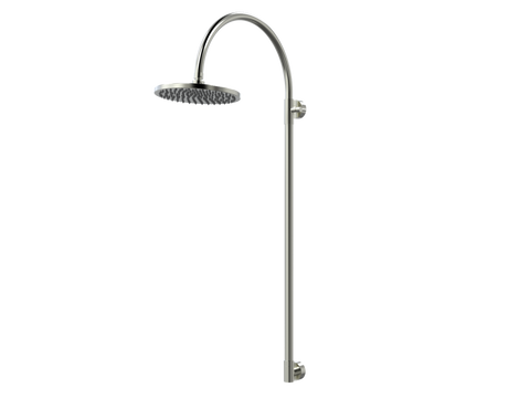 Showers ParTaps Lugano Wall Exposed Shower Colour: Brushed Nickel Place & Palette