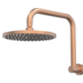 Showers ParTaps Lugano Wall Fixed Arm Colour: Brushed Copper Size: 220mm Rose Hi Rise Shower Place & Palette