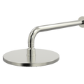 Showers ParTaps Lugano Wall Fixed Arm Colour: Brushed Nickel Size: 220mm Rose 350mm reach Place & Palette