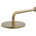Showers ParTaps Lugano Wall Fixed Arm Colour: Rumbled Brass Size: 220mm Rose 350mm reach Place & Palette