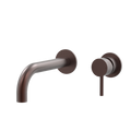 Tapware ParTaps Lugano Wall Mixer Basin Set - 90 Degree Outlet Colour: Antique Copper Size: 200mm Place & Palette