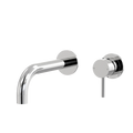 Tapware ParTaps Lugano Wall Mixer Basin Set - 90 Degree Outlet Colour: Chrome Size: 200mm Place & Palette