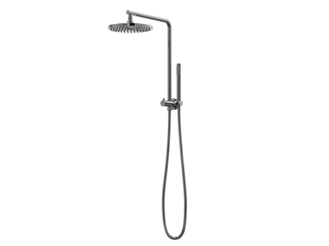 Showers ParTaps Lugano Wall Shower Divertor - High Rise - 90 Degree Colour: Black Sapphire Place & Palette