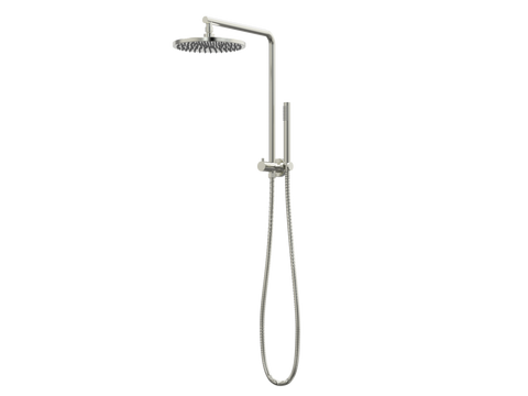 Showers ParTaps Lugano Wall Shower Divertor - High Rise - 90 Degree Colour: Brushed Nickel Place & Palette