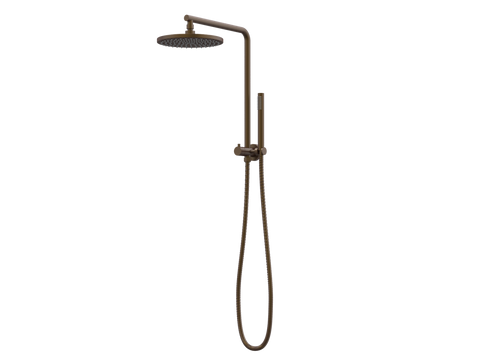 Showers ParTaps Lugano Wall Shower Divertor - High Rise - 90 Degree Colour: Native Brass Place & Palette