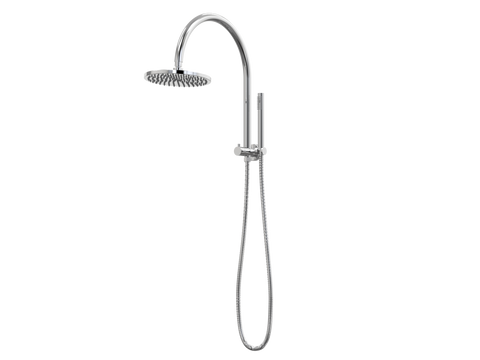 Showers ParTaps Lugano Wall Shower Divertor - High Rise - Gooseneck Colour: Chrome Place & Palette