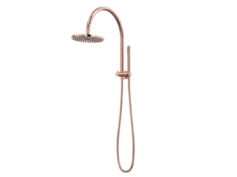 Showers ParTaps Lugano Wall Shower Divertor - High Rise - Gooseneck Colour: Copper Place & Palette