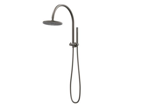 Showers ParTaps Lugano Wall Shower Divertor - High Rise - Gooseneck Colour: Gunmetal Place & Palette