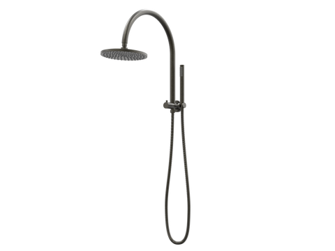 Showers ParTaps Lugano Wall Shower Divertor - High Rise - Gooseneck Colour: Volcanic Grey Place & Palette